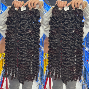 Paquetes de Cabello Humano Rizado Birmano 15A 16A, Cabello Indio Virgen de Doble Trama con Cutícula Alineada para Mujeres, Venta al por Mayor - Product Image 6