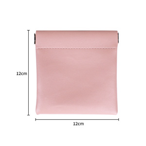 Custom PU Leather Makeup <b>Bag</b> Easy Open Design Waterproof <b>Mini</b> Pouch for Women Daily Carry - Product Image 5