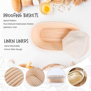 High Quality Natural Rattan Handmade Eco-Friendly Dishwasher Safe Oven Safe <b>Baking</b> Basket Custom Logo for Bread Proofing Flour - Product Image 2