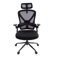 Chaise de bureau ergonomique à dossier haut pour cadre dirigeant avec support de hauteur réglable