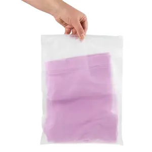 슬라이드 사용자 정의 지퍼 잠금 가방 플라스틱 포장 가방 지퍼 잠금 제품 포장 가방 의류 셔츠