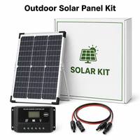 Panneau solaire monocristallin OEM 20W 12V avec contrôleur de charge pour éclairage public solaire, vente en gros d'usine