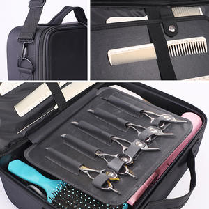 Large Capacity Professional Hairdresser Storage Case <b>Barber</b> Shop Scissors <b>Bag</b> Handheld Hairstylist Toolbox Polyester <b>Barber</b> <b>Bag</b> - Product Image 2