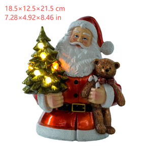 Ornamento Natalizio in Resina, Babbo <span class=keywords><strong>Natale</strong></span> Luminoso e Carino, Decorazione Festiva Illuminata, Regalo in Stile Europeo con Finitura Lucida - Product Image 6