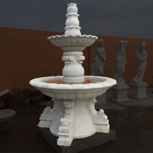 Fontaine d'eau en pierre, style <span class=keywords><strong>Renaissance</strong></span>, fontaine à trois niveaux, ornements d'art, sculpture - Product Image 5