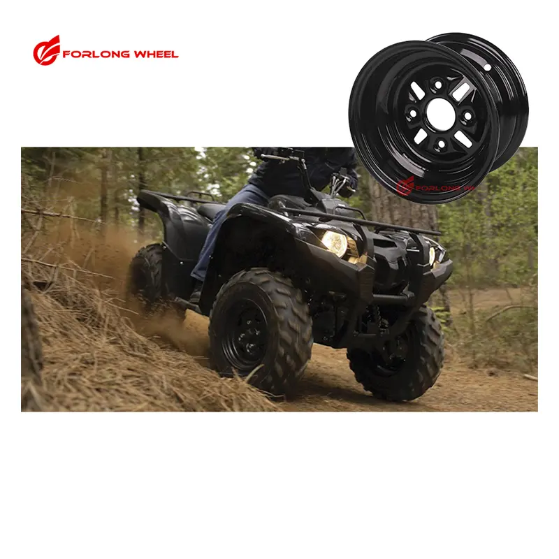 FORLONG chinese 10 inch 5.5x10 4x110 offroad wheels & tires atv wheel rim for 21x7-10,22X7-10,23x7-10
