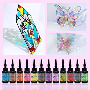 TIMESRUI vendita calda 12-colore ultravioletto epossidico trasparente, inodore e basso restringimento per la decorazione artigianale per la creazione di gioielli - Product Image 1
