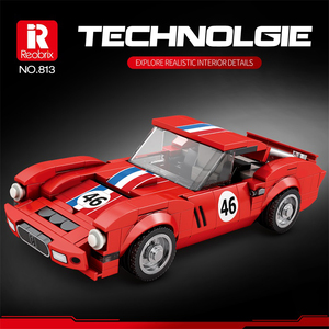 Briques de construction certifiées CE et CPC Ferra <span class=keywords><strong>250</strong></span> <span class=keywords><strong>GTO</strong></span> - Modèle à l'échelle 1:24 en plastique ABS, supercar de course pour adultes - Product Image 2