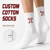 Chaussettes en coton blanc à motif nœud papillon de qualité supérieure, confortables, douillettes, chaussettes personnalisées à la mode pour femmes