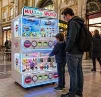 Kiosque à capsules premium 4 places avec distribution indépendante des prix et grand distributeur d'œufs pour centre de divertissement commercial à haut rendement
