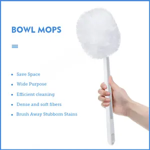 Lndustry First Toilet Bowl Brush White Bowl Swab 10" 12" 13.5" Inches Handle Packing 100 Pcs Per Case Bowl Mop Cleaning Brush