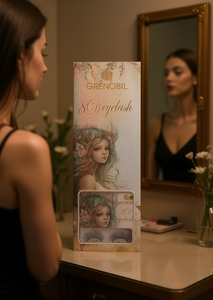 Ciglia Finte Grenobil 8D, Ciglia Individuali Naturali Lunghe con Curvatura D, 0.10mm, in Fibra Sintetica con Banda Trasparente - Product Image 2