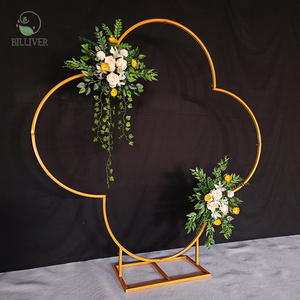 Bogen Hintergrund Metall geschmiedet Hochzeits bogen Blumen ballon Hintergrund für Outdoor-Dekor Rahmen Hintergrund Stand Hochzeit Blumen bogen - Product Image 6