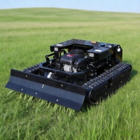 Tondeuse robot télécommandée, machine à couper l'herbe avec moteur à essence, tondeuse à gazon avec bac de ramassage pour le désherbage agricole