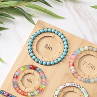 Kit de fabrication de bracelets, bijoux, fabrication de bracelets, perle, planche en bambou, vente en gros