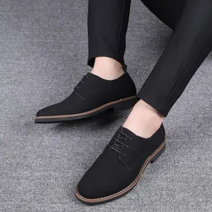 sh12625a Plus Size 39-48 Microfiber Leather Men Casual Flats Waterproof Dress Oxford Man Shoes