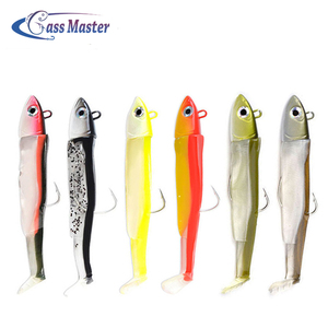 Bajo el maestro de señuelo de pesca de <span class=keywords><strong>la</strong></span> cabeza de <span class=keywords><strong>la</strong></span> plantilla cebo fácil ojo morado suave pike atraer negro - Product Image 1