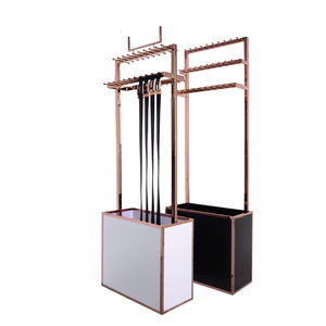 Cintura in pelle personalizzata per espositore mobile oro rosa in acciaio inossidabile per cintura appesa per espositore commerciale per negozio - Product Image 4