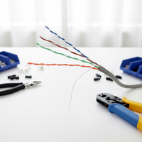 Layanan OEM dan ODM Kabel Jaringan Lan Cat5e 4Pair UTP HDPE dengan Rj45 Cat8 Roll Kabel Patch Tembaga Murni PVC