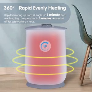Calentador de toallas de baño, cubo con pantalla LED, temporizador de retardo de 24H, calentador para toallas de gran tamaño, albornoz y mantas, calentador de toallas de 25L - Product Image 3