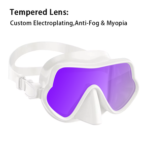 Máscara de <span class=keywords><strong>Buceo</strong></span> <span class=keywords><strong>y</strong></span> Snorkel Antivaho, de Vidrio Templado, Equipo de <span class=keywords><strong>Buceo</strong></span> Libre - Product Image 4