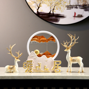 Nouvelles décorations artistiques en résine époxy effet sable mouvant, sculptées, pour une ambiance chaleureuse à la maison, décompression, décorations de bibliothèque, cadeaux de pendaison de crémaillère, vente en gros - Product Image 1