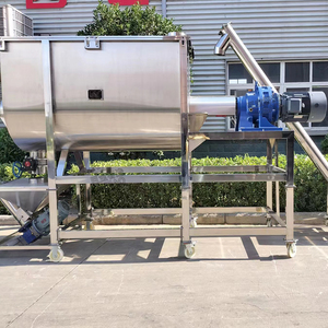 工業用水平セメントモルタルパテ粉末ミキサーリボンブレンダー機 - Product Image 2