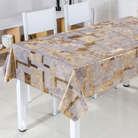 Nappe en PVC RNPT Gris à Motifs Floraux Texture Galet, Dos en Tissu, Opaque, Nettoyage Facile pour Cuisine, Café, Salle à Manger