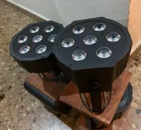 7X12W Lampu LED Par Plastik RGBW Papan Utama Motherboard Par Led