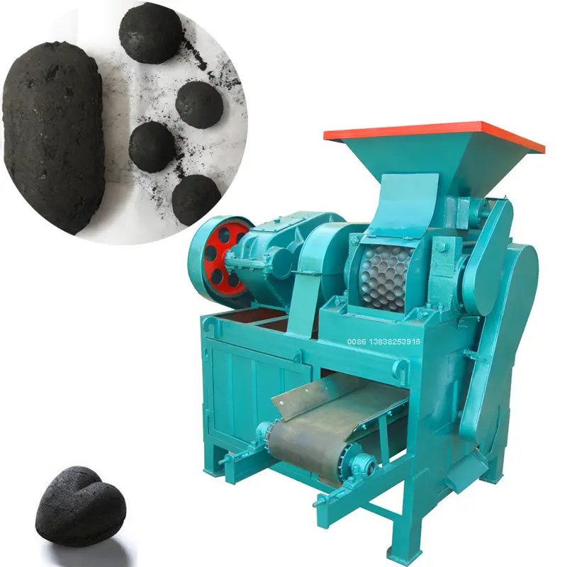 Beyaz kömür briketleme makinesi yastık şekilli kömür briket baskı makinesi kömür ve kömür briket baskı makinesi