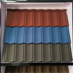 Tegole moderne in metallo rivestite in pietra colorata impermeabilizzano l'<span class=keywords><strong>isolamento</strong></span> termico e senza rumore vari colori uso Villa - Product Image 3