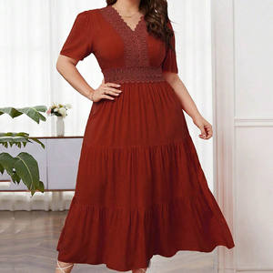 Custom Floral <span class=keywords><strong>Oasis</strong></span> FactoryCustomized Modest Maxi Dress para Plus Size, Mujeres Vestidos perfectos para el verano/ - Product Image 2