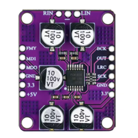 Módulo de Reproductor de Audio Estéreo ADC, Placa Amplificadora Decodificadora de Entrada Analógica de un Solo Extremo, PCM1808