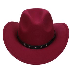 Chapeau de <span class=keywords><strong>cowboy</strong></span> pour adultes orné d'étoiles - Chapeaux de <span class=keywords><strong>cowboy</strong></span> en feutre pour hommes avec des étoiles - Accessoires de <span class=keywords><strong>costume</strong></span> de déguisement du Far West - Product Image 3
