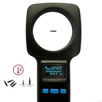 Lector de escáner de chip microchip de temperatura animal para mascotas OTPS 134,2 kHz RFID