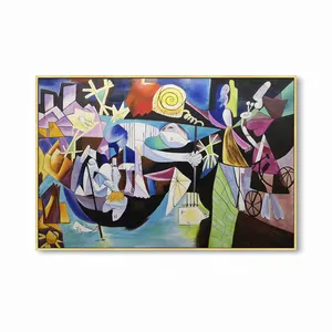 古尔尼卡著名的帆布绘画复制品在画布上印刷艺术版画艺术品由毕加索壁画用于客厅装饰