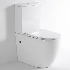 2276 Round Shape Rimless Wc Toilet Prices 2 Piece Toilet With Separate Tank