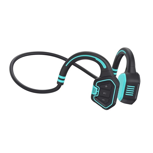 AS9 Bone Conduction Headphone Swimming Earbuds 16GB MP3 Player IP68 Waterproof Wireless for 5.3 JL Chipset ENC LED