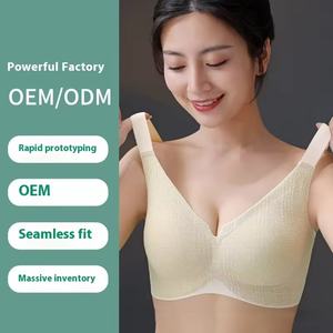 Reggiseni Sportivi Comodi da Donna Anti-Cedimento Taglie Forti Push-up Senza Ferretto Intimo Traspirante Sexy in Pizzo - Product Image 1