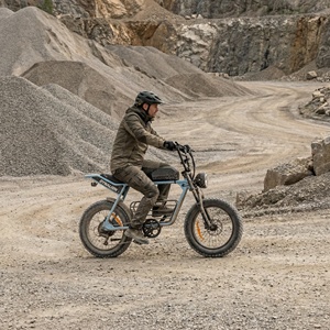 Электрический велосипед для взрослых с толстыми шинами и подвеской, для бездорожья и тренировочных заездов по гравийным участкам - Product Image 5