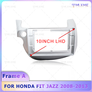 10Inch Đài Phát Thanh Xe Stereo Cho Honda Phù Hợp Với/Jazz 2008 2013 Phụ Kiện Xe Hơi Android Khung LHD Rhd Tự Động DVD Trong-Dash Khung <span class=keywords><strong>Kit</strong></span> - Product Image 4