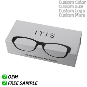 Caja de Cartón Rectangular de Alta Gama Personalizada con Logotipo Impreso para Gafas de Sol - Product Image 1
