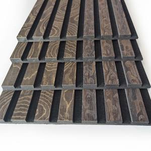 Decorazione murale Akupanel 3D design interno pannello acustico in legno fonoisolamento pannelli acustici - Product Image 5