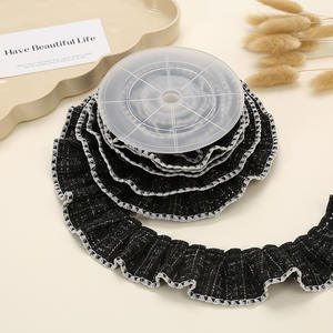 Vente en gros 5cm petit parfum à volants dentelle sangle Bouquet tissu emballage cadeau bricolage robe <span class=keywords><strong>jupe</strong></span> nœud ruban garniture - Product Image 4