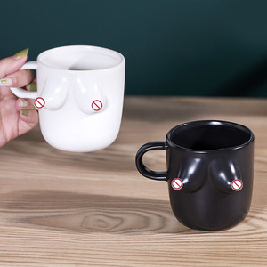 INS poitrine tasse en céramique <span class=keywords><strong>personnalisé</strong></span> amusant tasse à café corps Art eau petite amie cadeaux maison - Product Image 4
