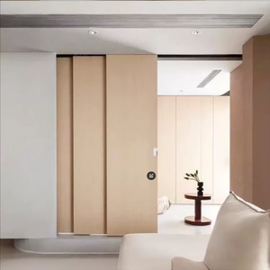 Portes d'intérieur de <span class=keywords><strong>grange</strong></span> coulissantes <span class=keywords><strong>en</strong></span> bois de style moderne Prévention des incendies Surface finie <span class=keywords><strong>en</strong></span> MDF pour l'intérieur pour les hôtels Salles de bains - Product Image 4