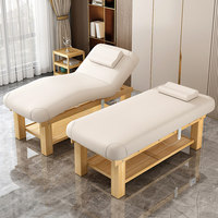Lit de beauté électrique pliable, cadre en bois massif, design moderne et minimaliste pour salons de beauté, usage domestique, massage, extension de cils