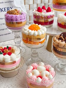 Soy Wax Handmade Cute Christmas Dessert Cake Scented <strong>Art</strong> <strong>Candles</strong> Customizable Personalized Logos for Decorating Spas Dessert - Product Image 1
