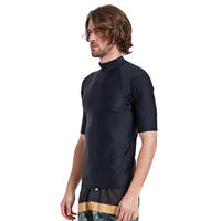 Haut à manches courtes en latex à séchage rapide pour homme, protection solaire anti-méduse, coupe ajustée pour la plongée et le surf - En stock