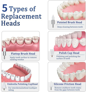 Commercio all'ingrosso personalizzato Oem 3 paste lucidanti 5 testine ricaricabili <span class=keywords><strong>per</strong></span> lo sbiancamento dei denti <span class=keywords><strong>per</strong></span> lo sbiancamento quotidiano dei denti e la pulizia - Product Image 5